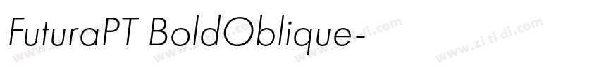 FuturaPT BoldOblique字体转换